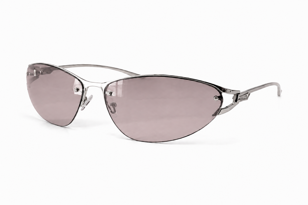 Silver Sunglasses Y2K